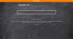 Desktop Screenshot of domainholic.com